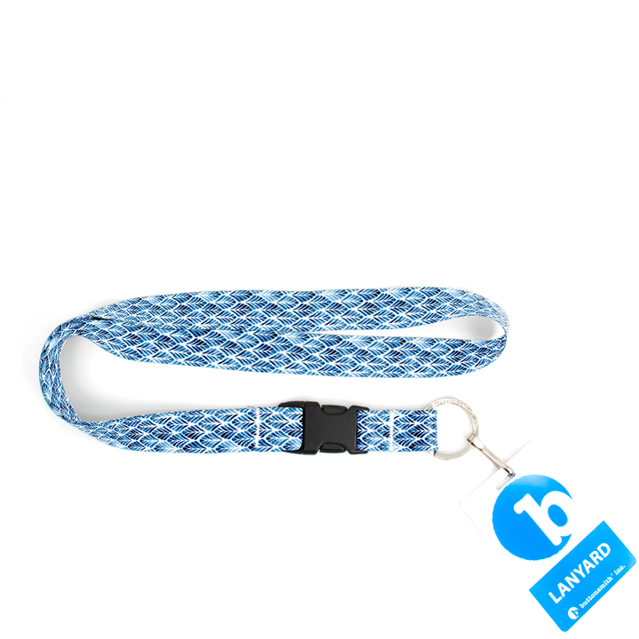 Blue Fans Premium Lanyard - with Buckle and Flat Ring - Made in the USA