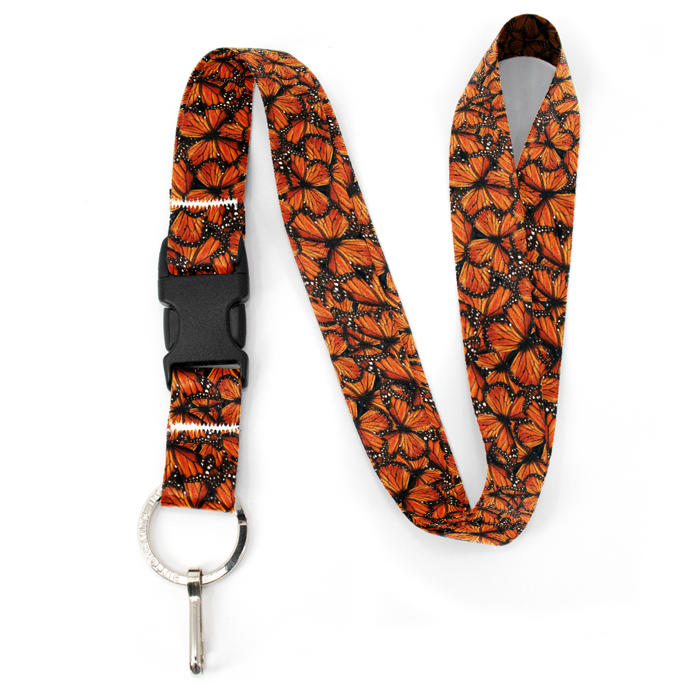 Monarch Premium Lanyard - with Buckle and Flat Ring - Made in the USA