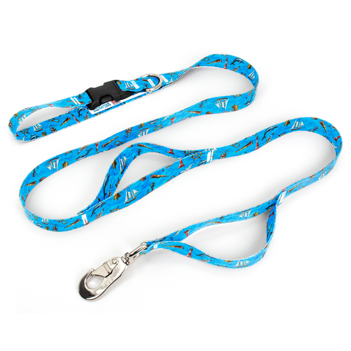 Ocean Breeze Fab Grab Leash - Made in USA