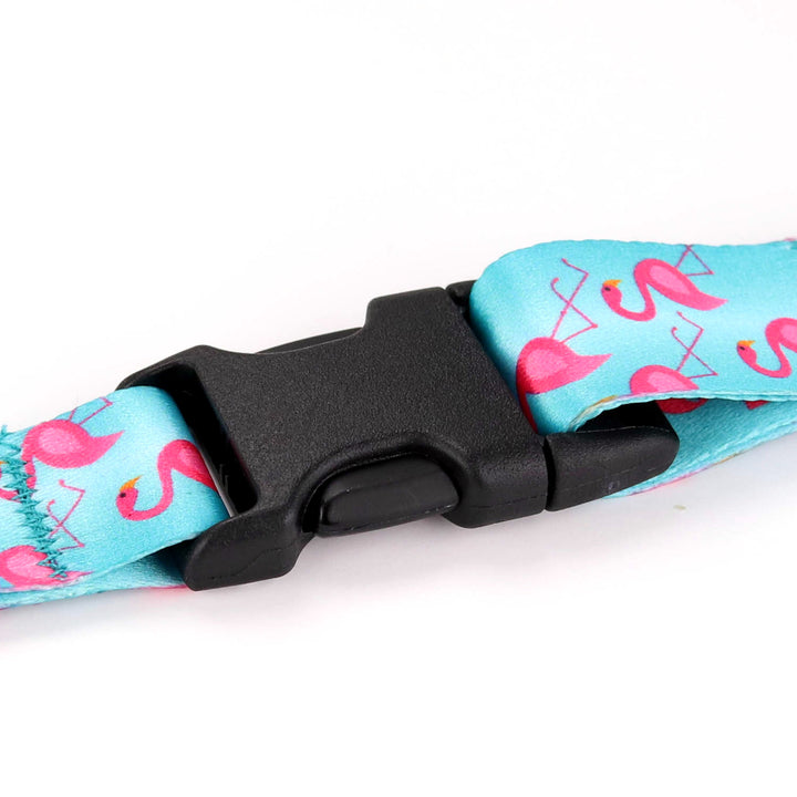 Buttonsmith Flamingos Lanyard - Made in USA - Buttonsmith Inc.