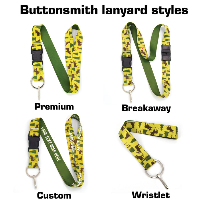 Buttonsmith Moosewoods Breakaway Lanyard - Made in USA - Buttonsmith Inc.