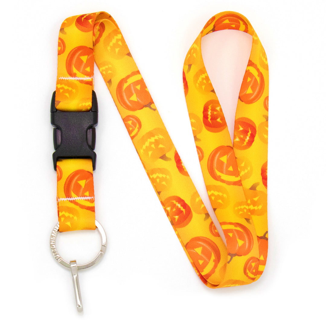 Buttonsmith Jack-O-Lantern Halloween Premium Lanyard - Made in USA - Buttonsmith Inc.