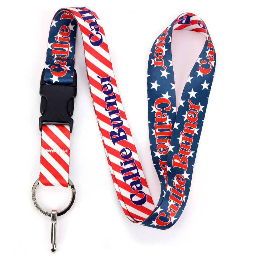 Buttonsmith Stars & Stripes Custom Lanyard - Made in USA - Buttonsmith Inc.