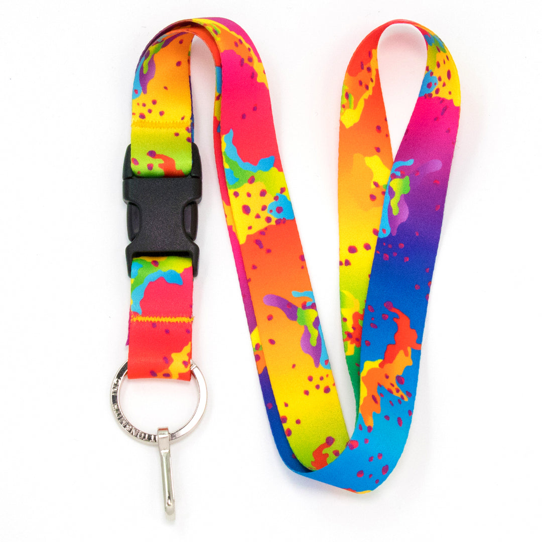 Buttonsmith Rainbow CamoChip Lanyard - Made in USA - Buttonsmith Inc.