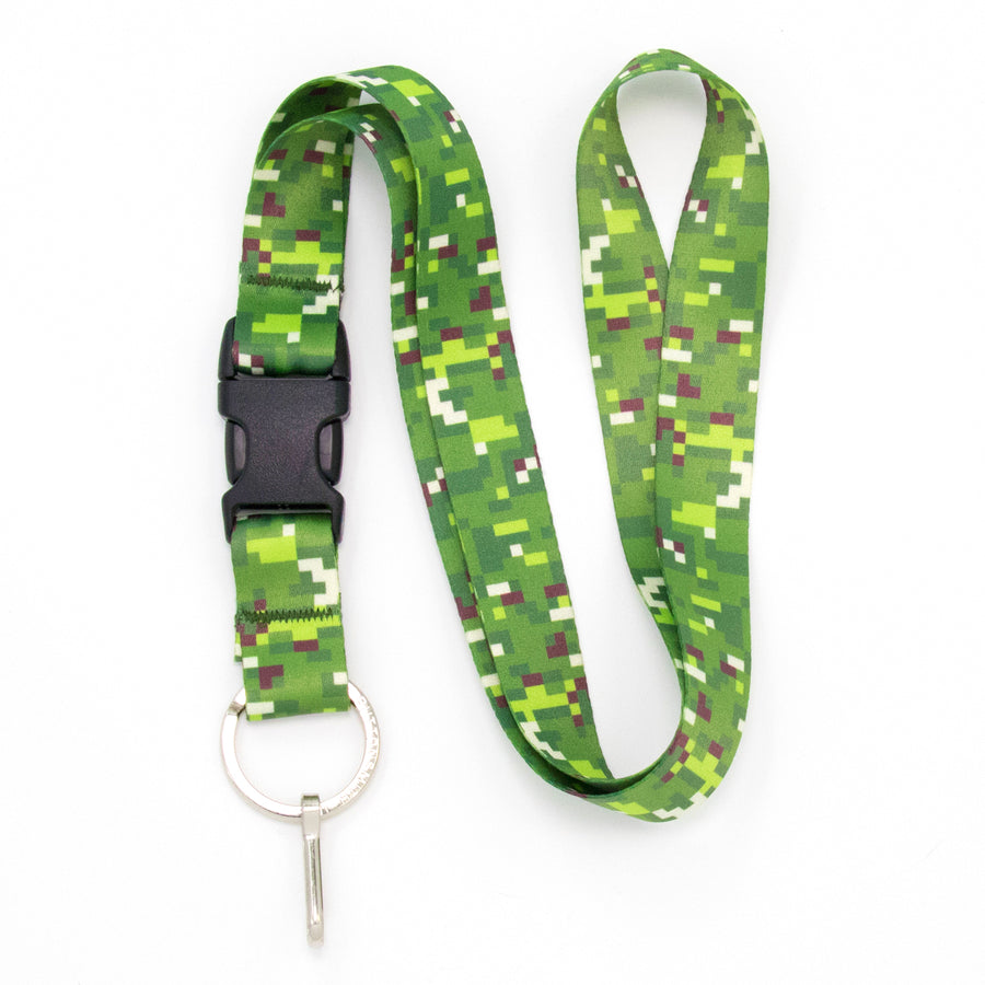 Buttonsmith Pixel Land Camo Lanyard - Made in USA - Buttonsmith Inc.