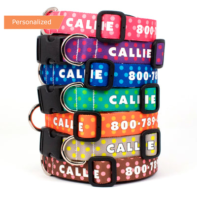 Green And Red Bee Printed Engraved Dog Collars Manufacturer