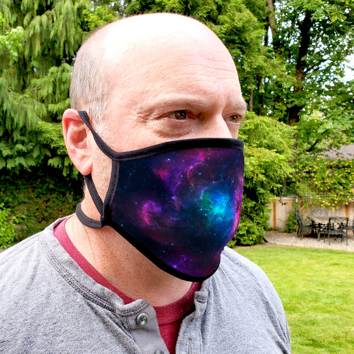 Buttonsmith Nebula Child Face Mask with Filter Pocket - Made in the USA - Buttonsmith Inc.