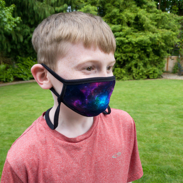 Buttonsmith Nebula Child Face Mask with Filter Pocket - Made in the USA - Buttonsmith Inc.